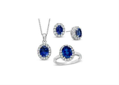 Silver Plated | CZ Studded Pendant Sets